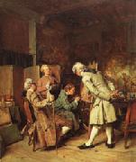 Ernest Meissonier The Lovers of Painting oil painting